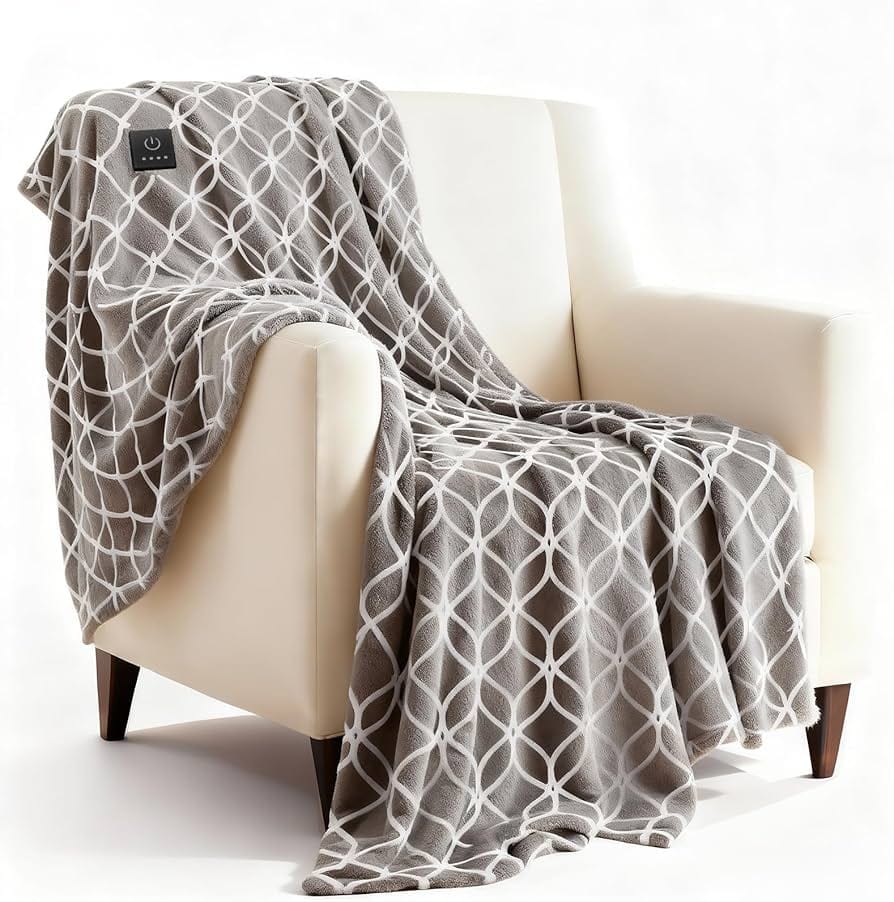 NestWarm™ Electric Heated Blanket Throw