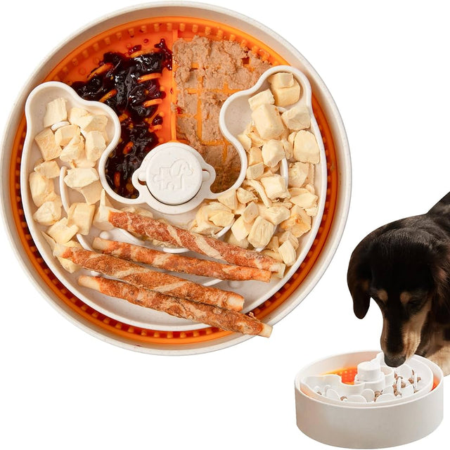 PawPrint™ Slow Feeder & Lick Mat Combo
