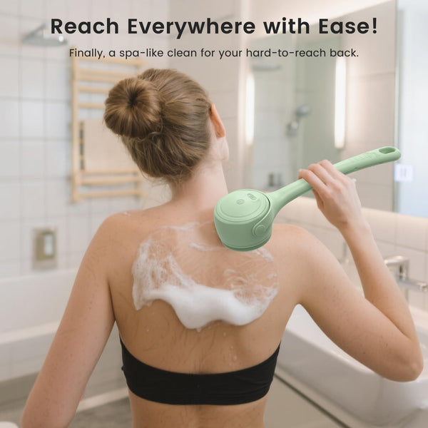 GlowScrub™ Wall-Mounted Electric Back Scrubber