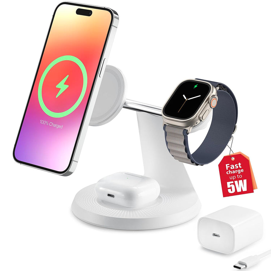 MagFlow™ 3-in-1 Wireless MagSafe Charging Station