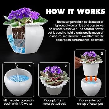 AquaVault™ Self-Watering Planter